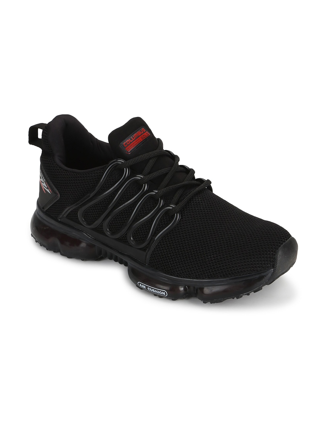 

Columbus Men Black Mesh Running Shoes