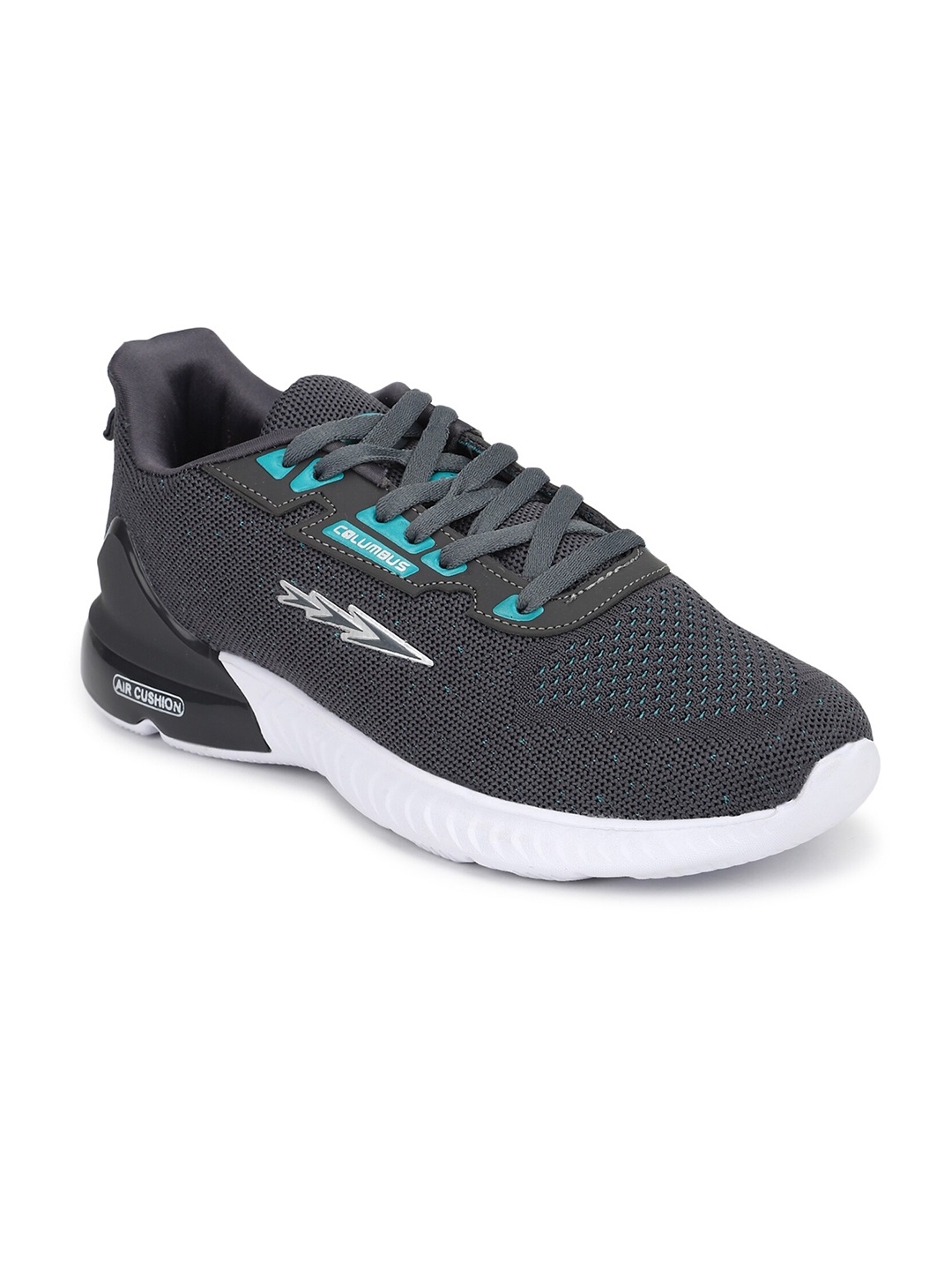 

Columbus Men Grey Mesh Running Shoes