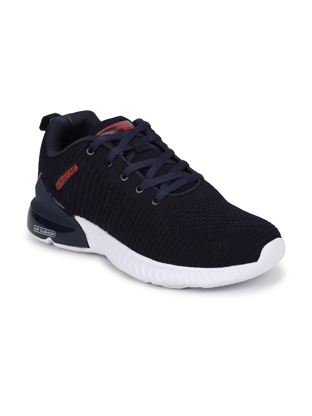 

Columbus Men Navy Blue Mesh Running Shoes