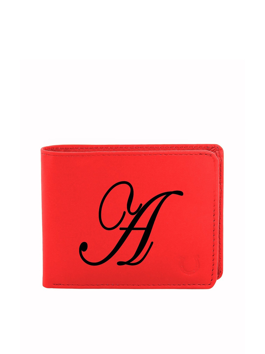 

Blacksmith Men Red & Black Graphic Printed PU Two Fold Wallet with SD Card Holder