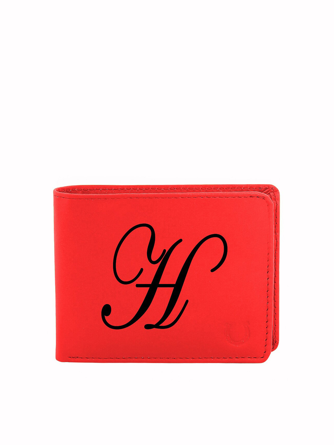 

Blacksmith Men Red Typography Printed PU Two Fold Wallet with SD Card Holder