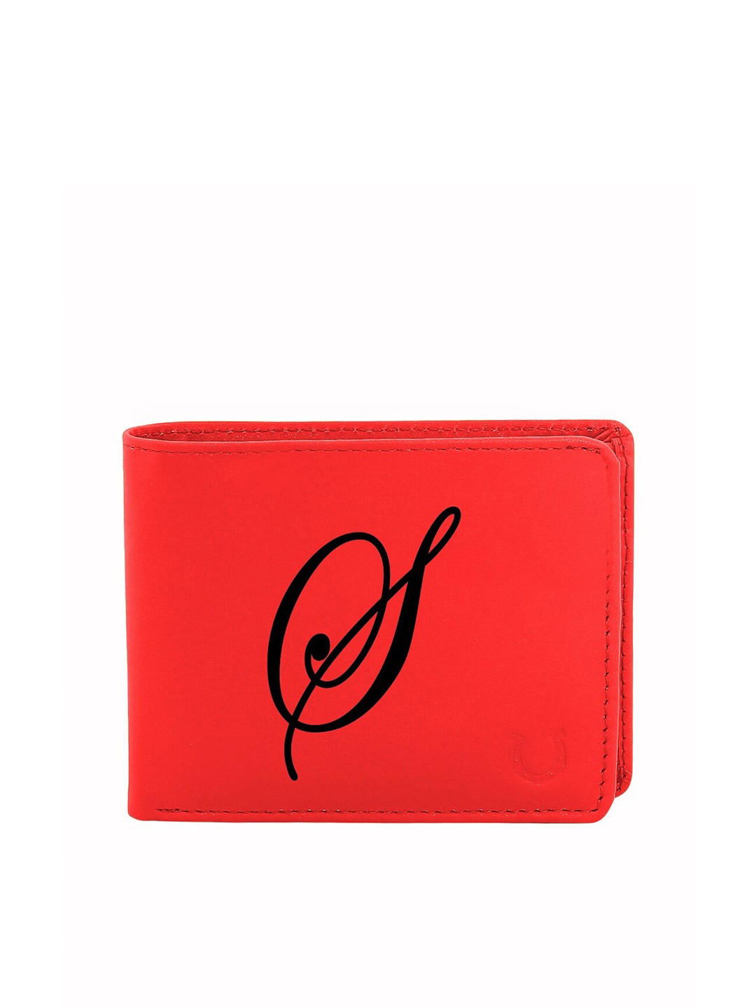 

Blacksmith Men Red & Black Printed PU Two Fold Wallet with SD Card Holder
