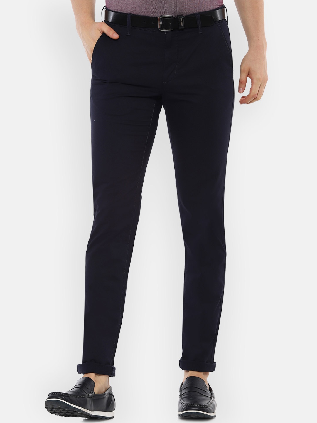 

Van Heusen Sport Men Black Slim Fit Trousers