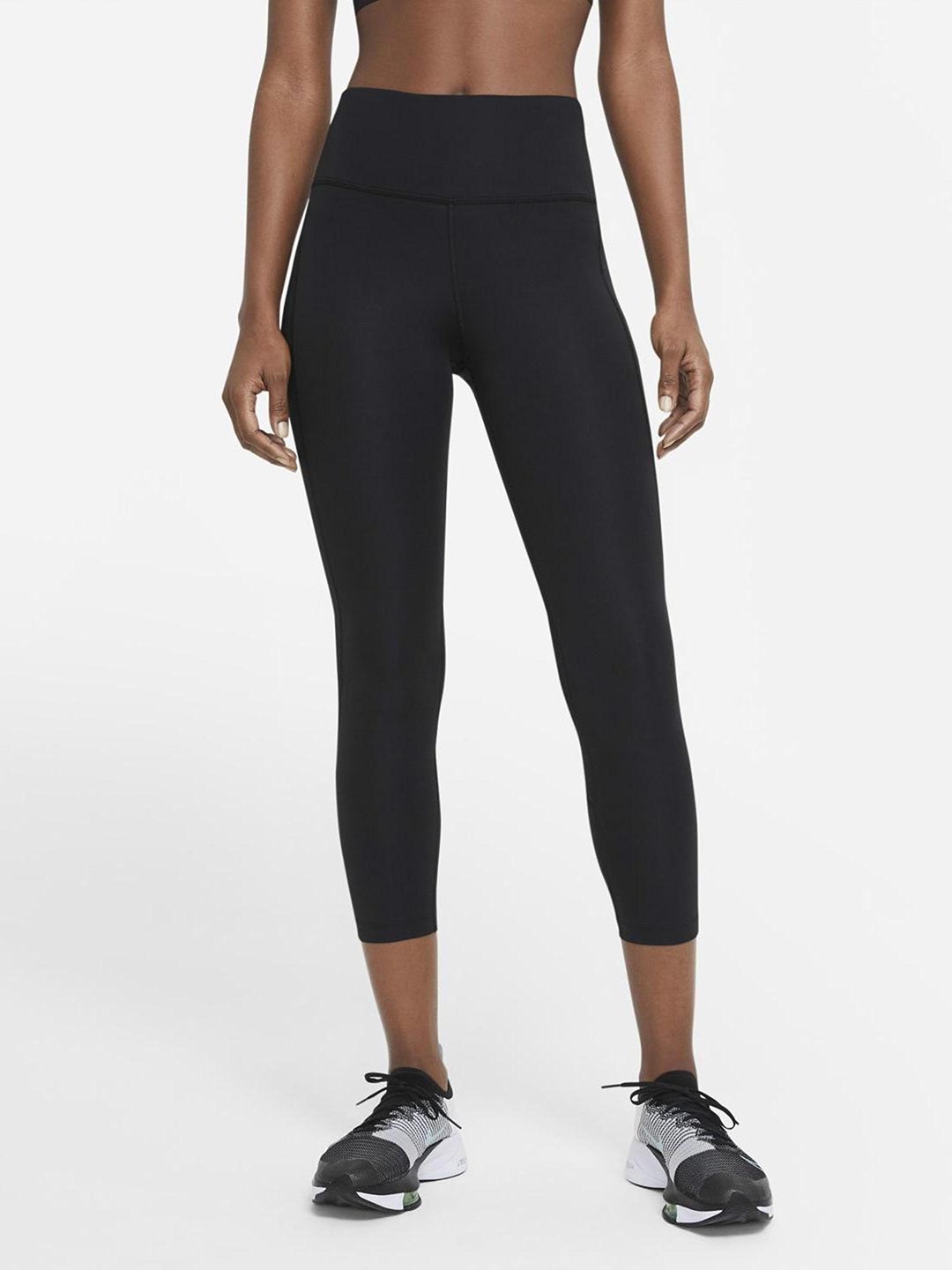 

Nike Women Black Solid Capris