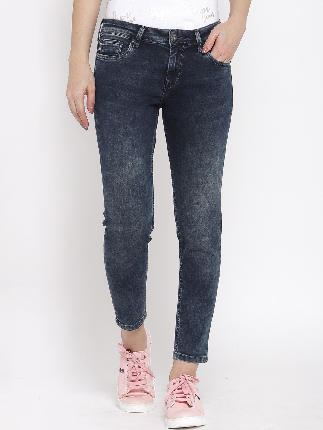 

Pepe Jeans Women Blue Heavy Fade Jeans