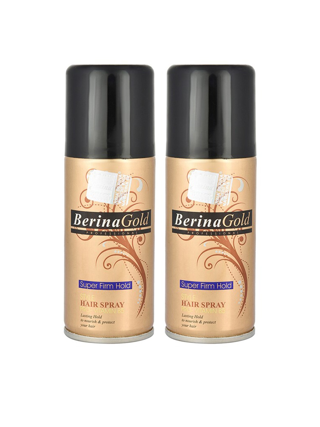 

Berina Hair Spray- super firm hold, 75ml Each ( Pack of 2 ), Brown