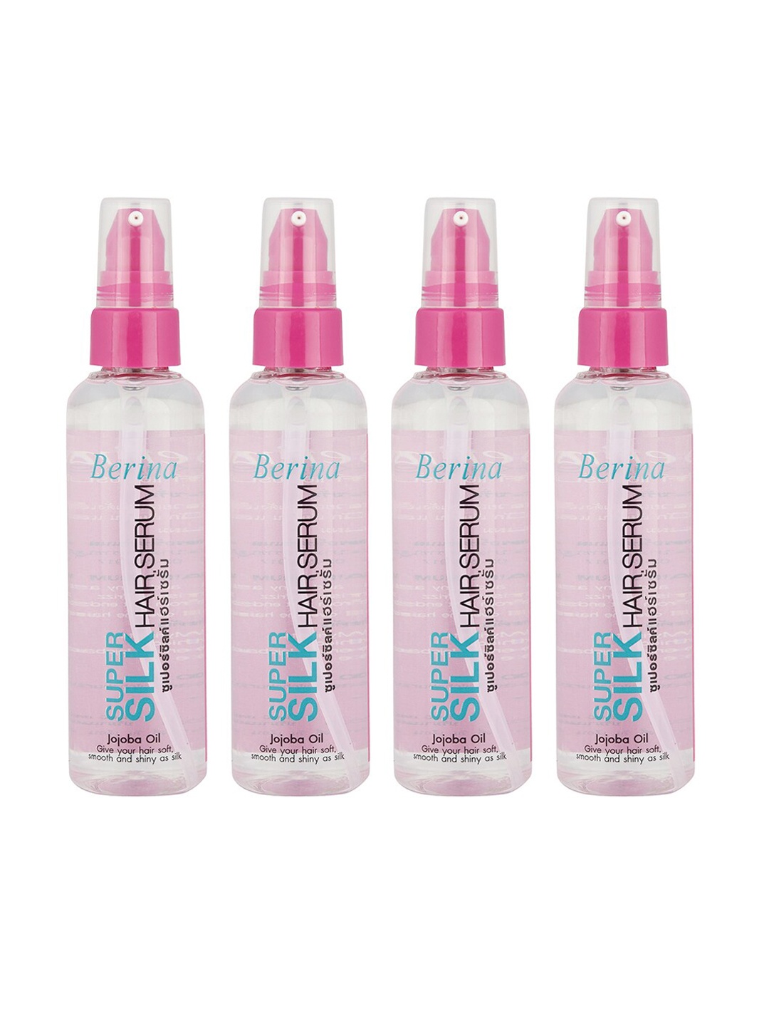 

Berina Set of 4 Transparent Super Silk Hair Serum