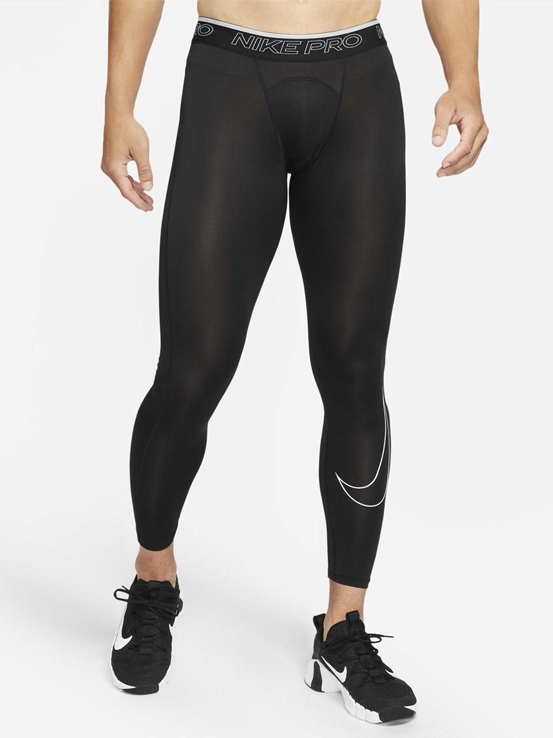 

Nike Pro Men Black Dri-FIT Semi-Sheer Training Tights