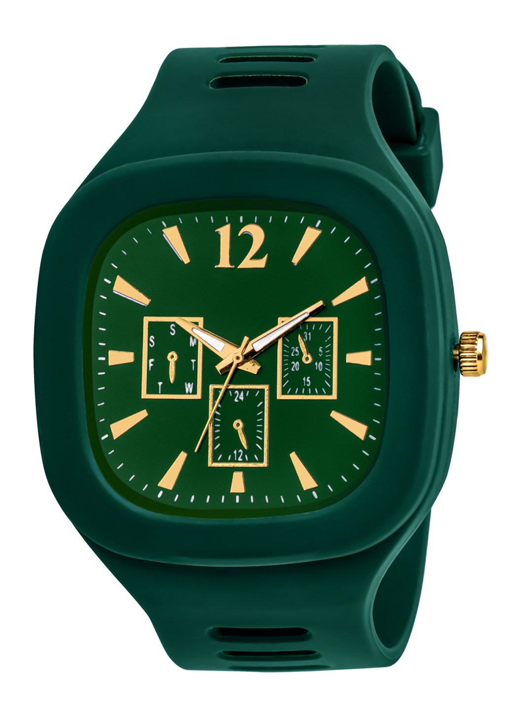 

SWADESI STUFF Unisex Green Dial Analogue Watch SDS 131