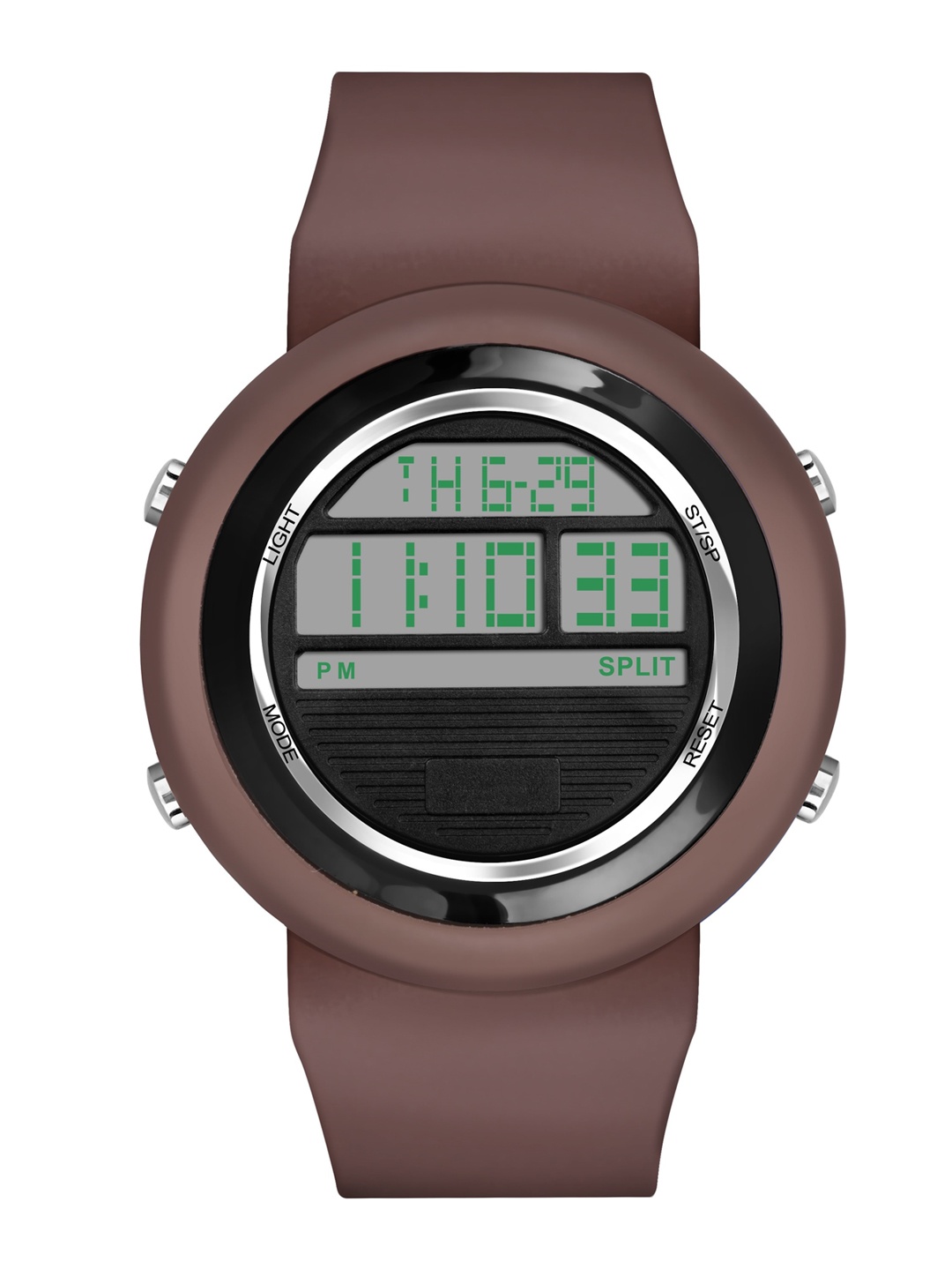 

SWADESI STUFF Unisex Brown Dial & Straps Digital Automatic Watch