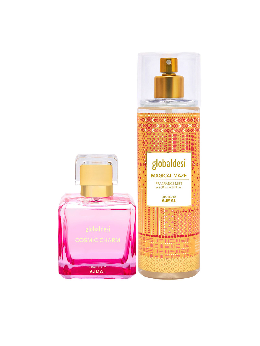 

Global Desi Women Set of 2 Cosmic Charm & Magical Maze Mist Perfumes, Multi