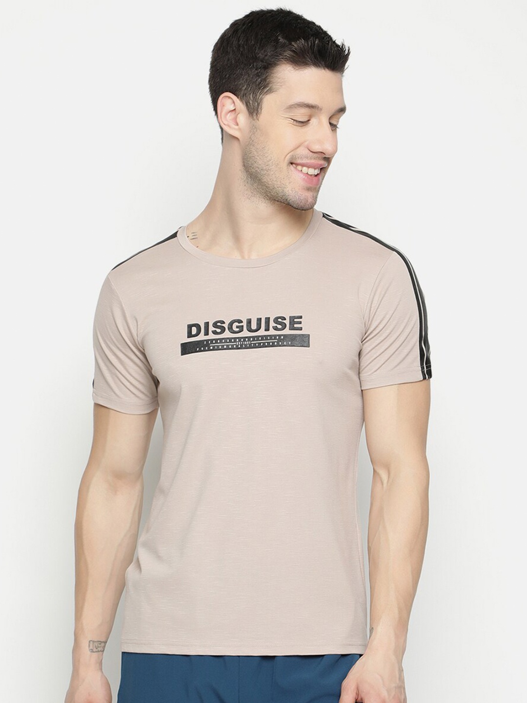 

V2 Value & Variety Men Beige T-shirt