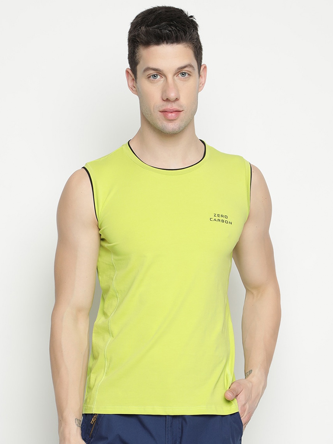 

V2 Value & Variety Men Lime Green T-shirt