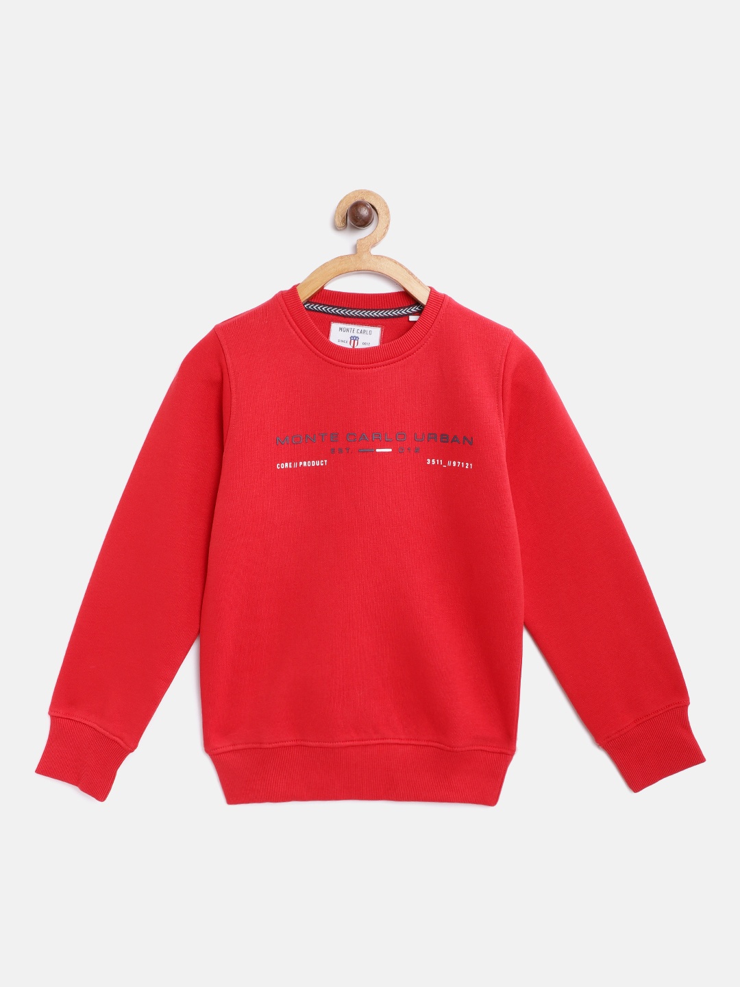 

Monte Carlo Boys Red Printed Sweatshirt