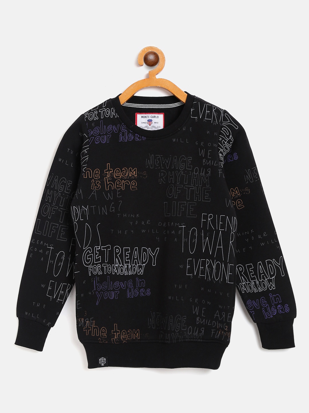 

Monte Carlo Boys Black & Grey Printed Sweatshirt