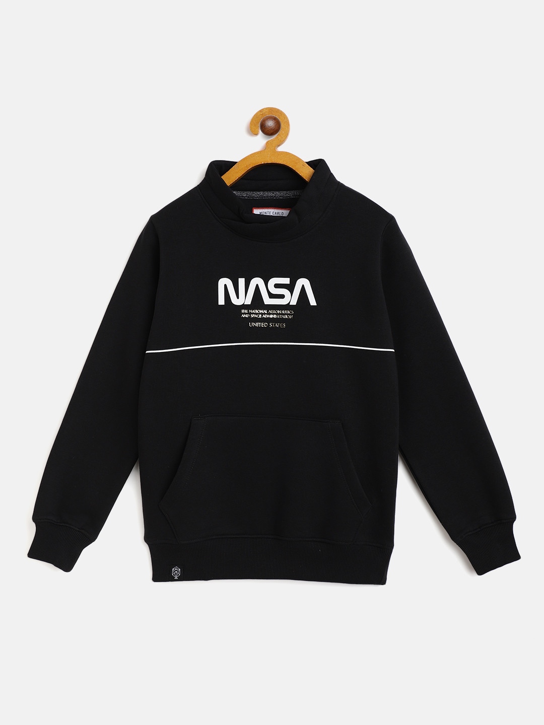 

Monte Carlo Boys Black Printed Sweatshirt