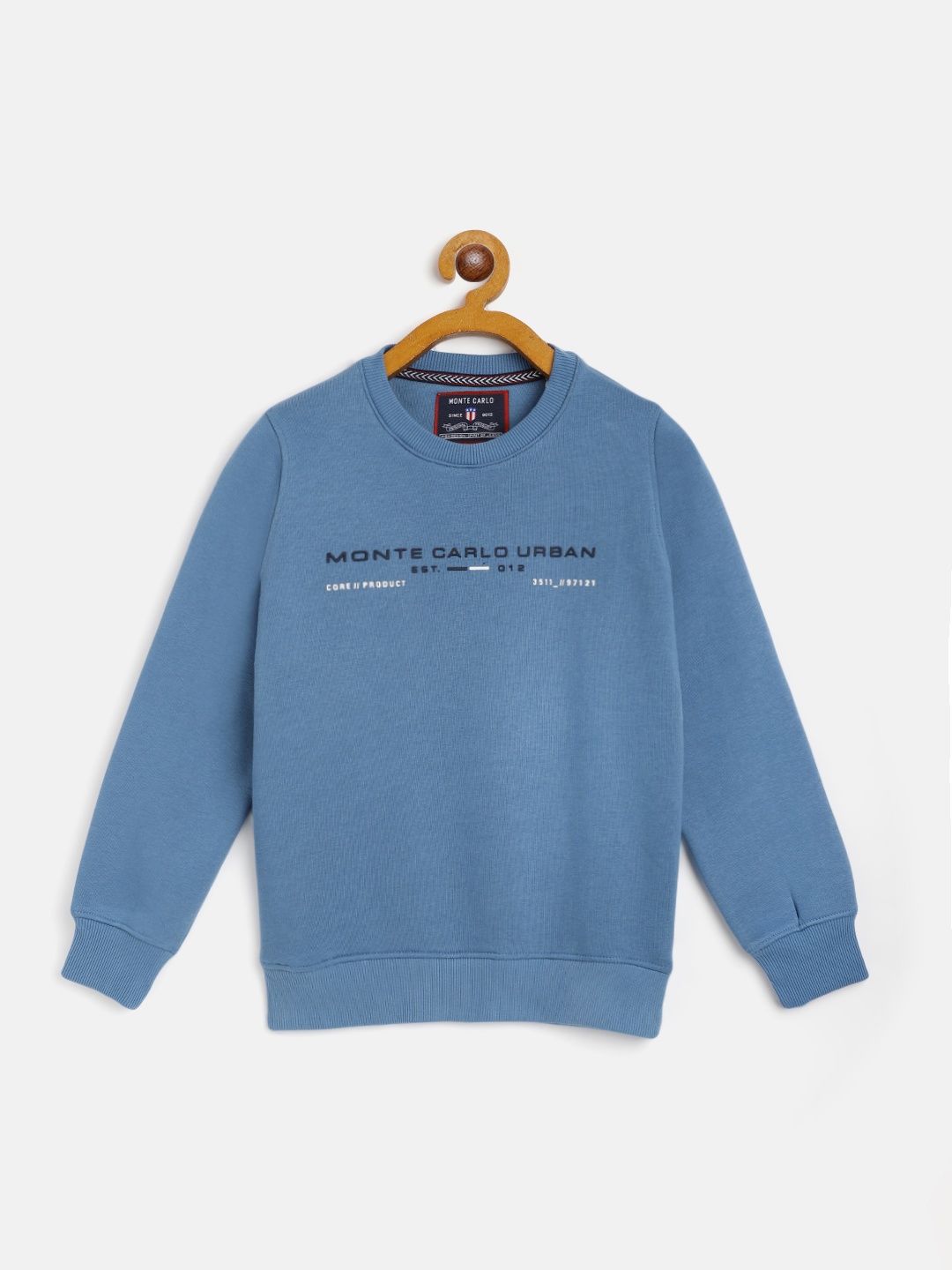 

Monte Carlo Boys Blue Sweatshirt with Printed Detail