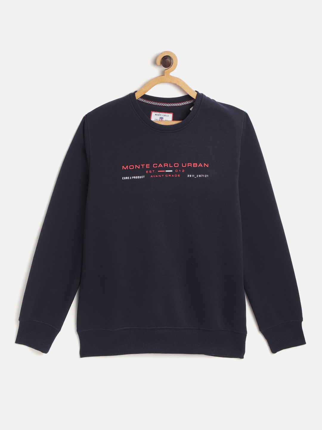 

Monte Carlo Boys Navy Blue Brand Logo Printed Sweatshirt