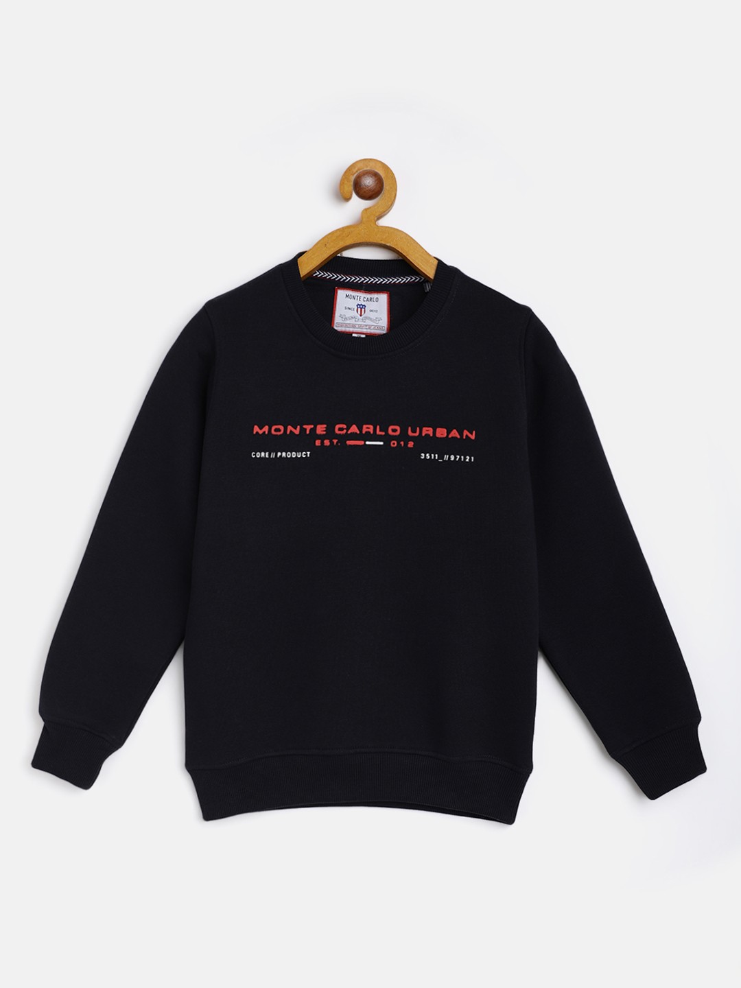 

Monte Carlo Boys Navy Blue Brand Logo Printed Sweatshirt