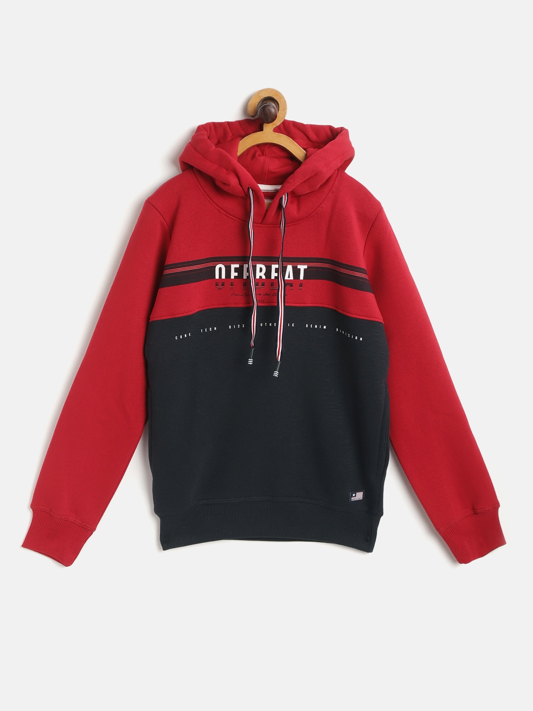 

Monte Carlo Boys Red & Black Colourblocked Hooded Sweatshirt