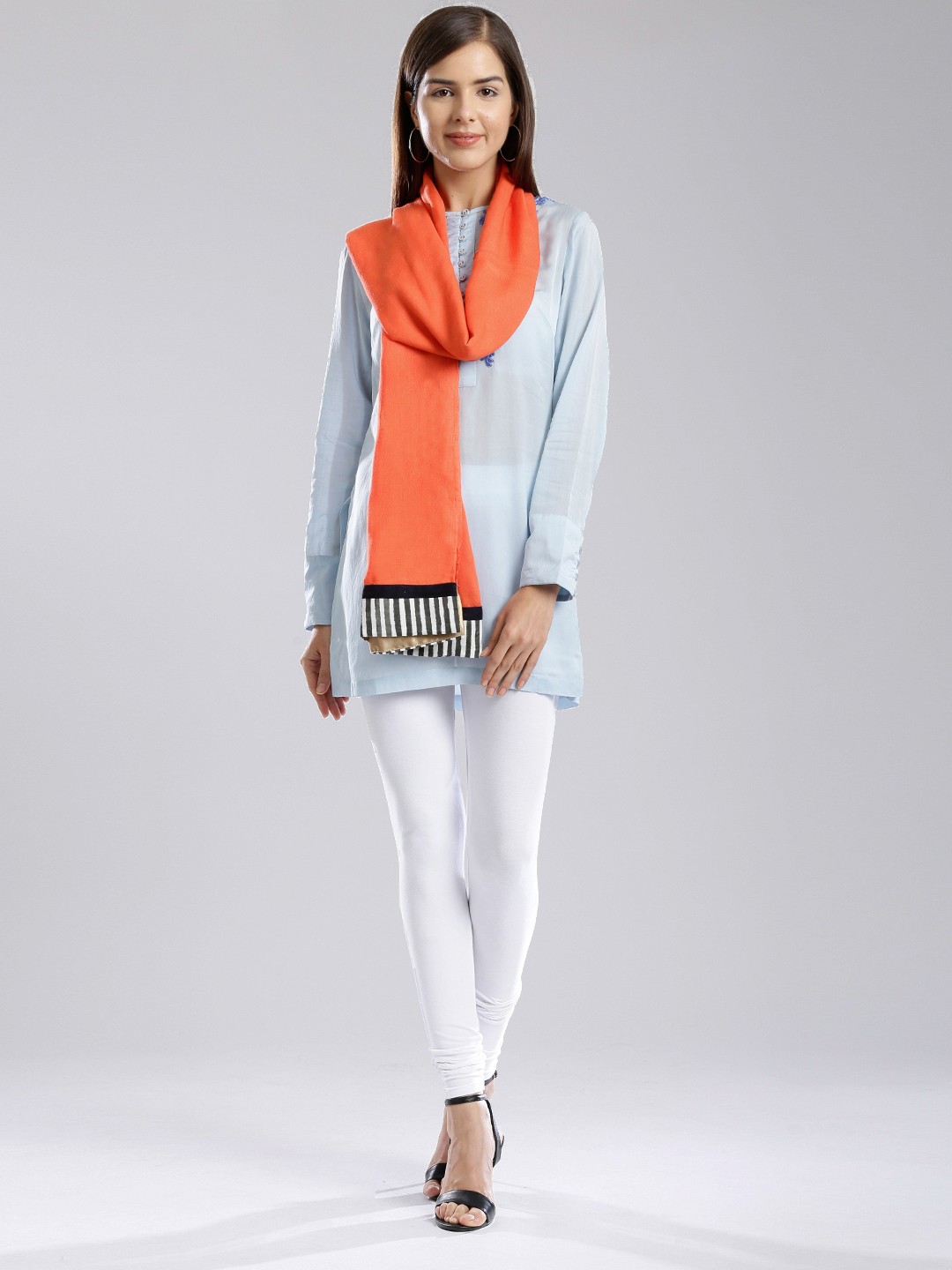 

W Orange Dupatta