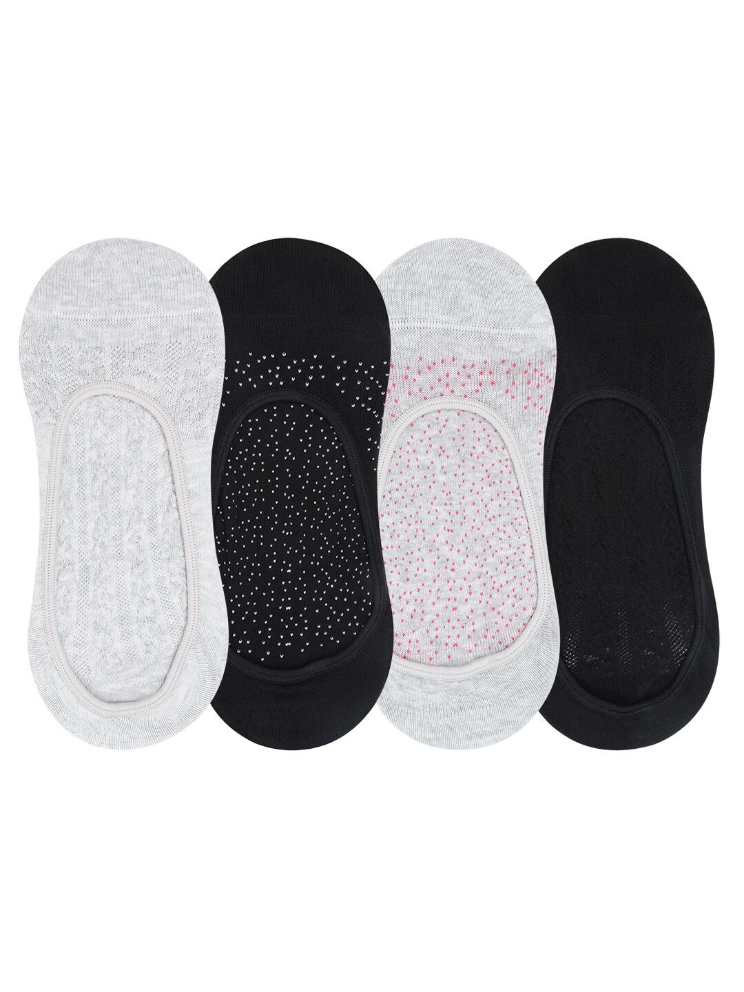 

Bonjour Women Pack Of 4 Assorted Shoe Liners