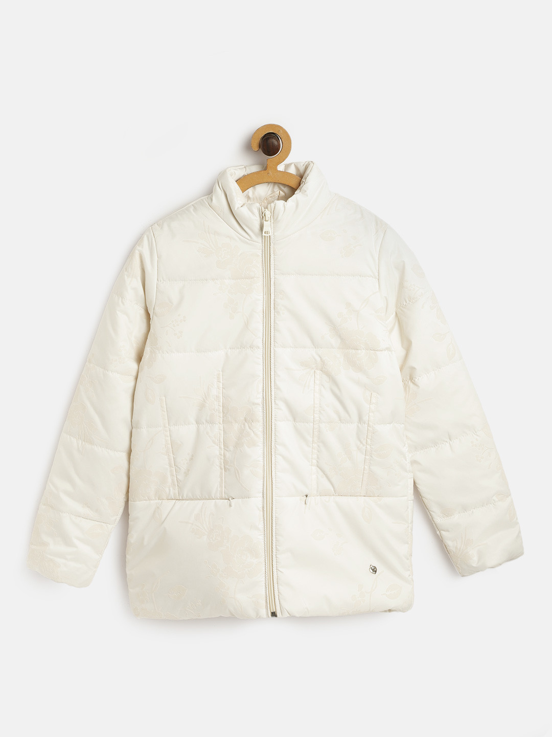 

Monte Carlo Girls Off-White Floral Print Padded Jacket