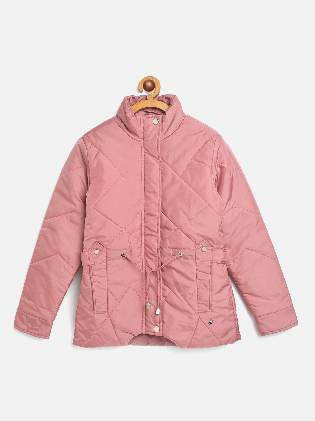 

Monte Carlo Girls Pink Solid Padded Jacket