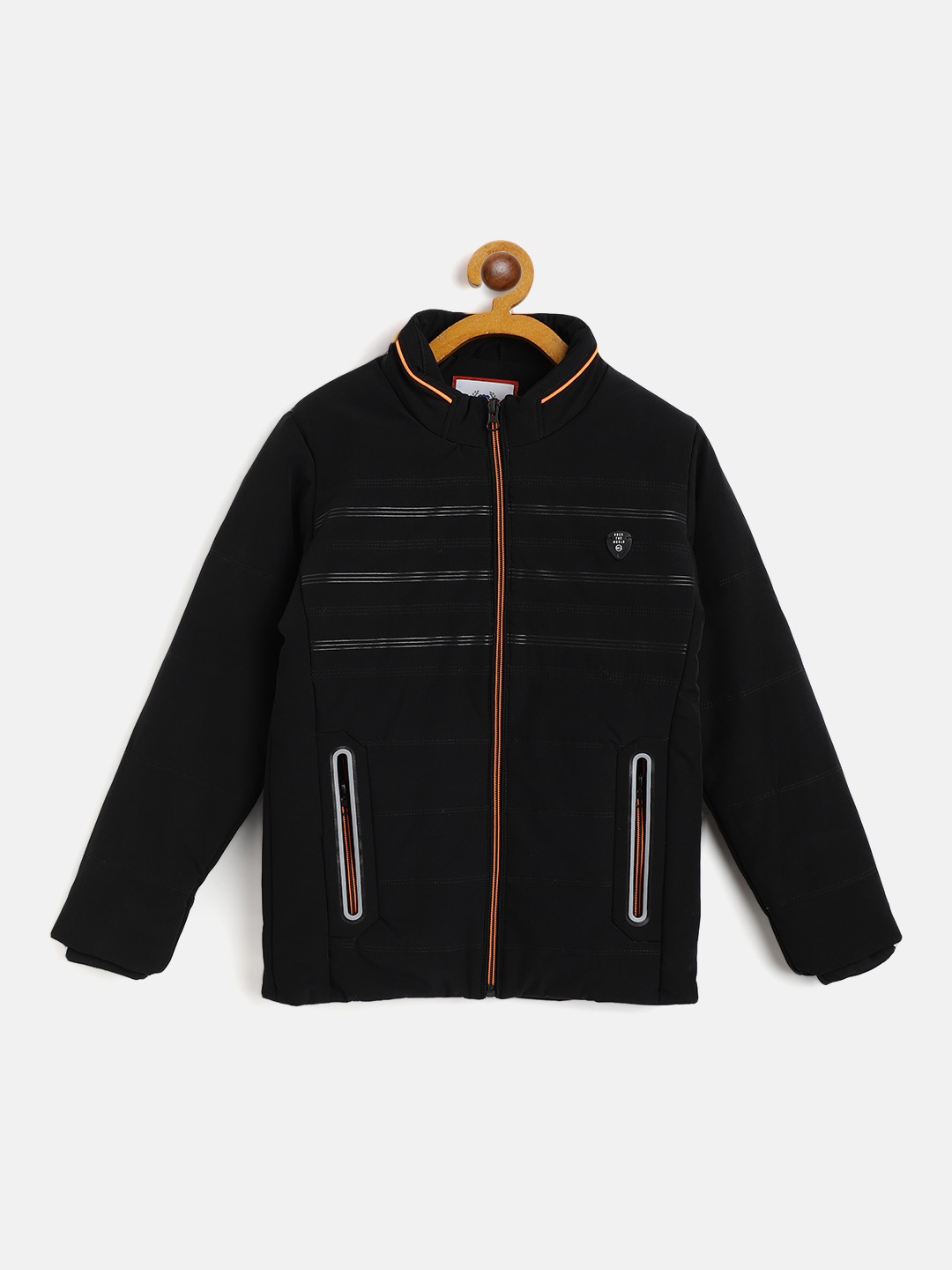 

Monte Carlo Boys Black Striped Padded Jacket