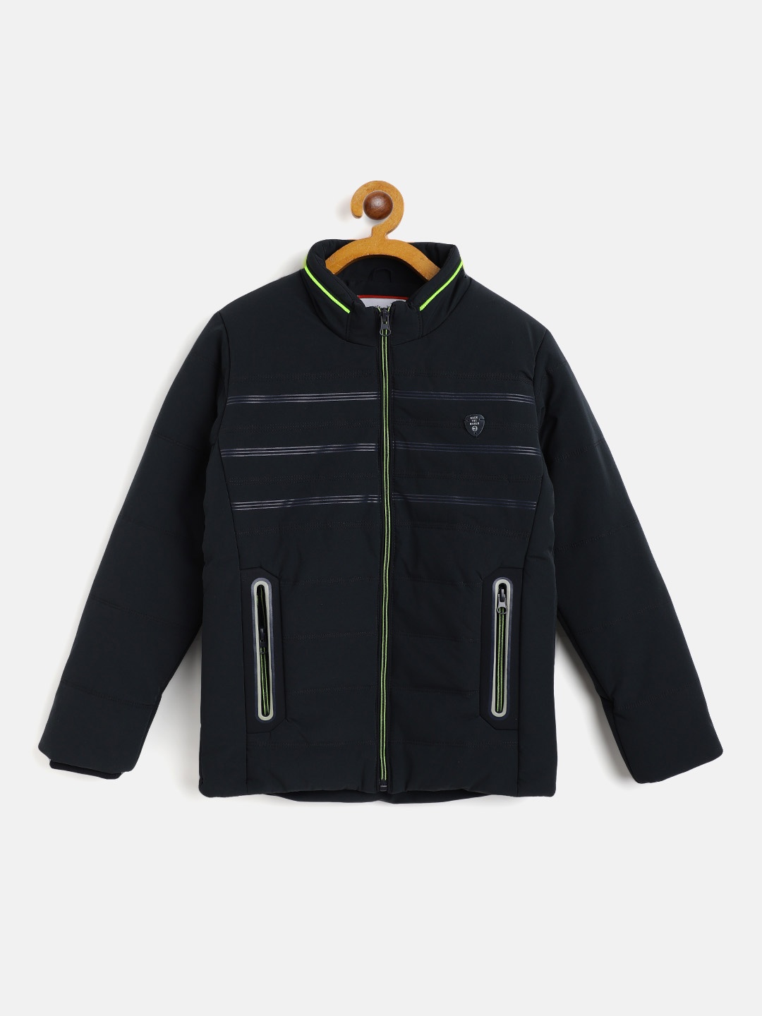 

Monte Carlo Boys Navy Blue Solid Padded Jacket