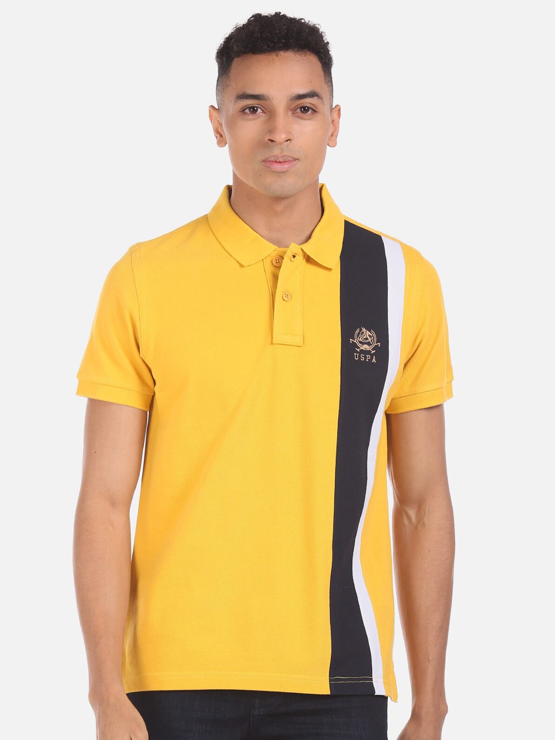 

U S Polo Assn Men Yellow T-shirt