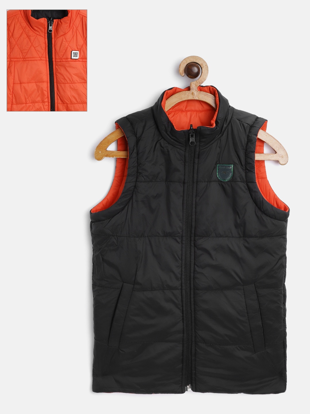

Monte Carlo Boys Orange & Black Reversible Padded Jacket