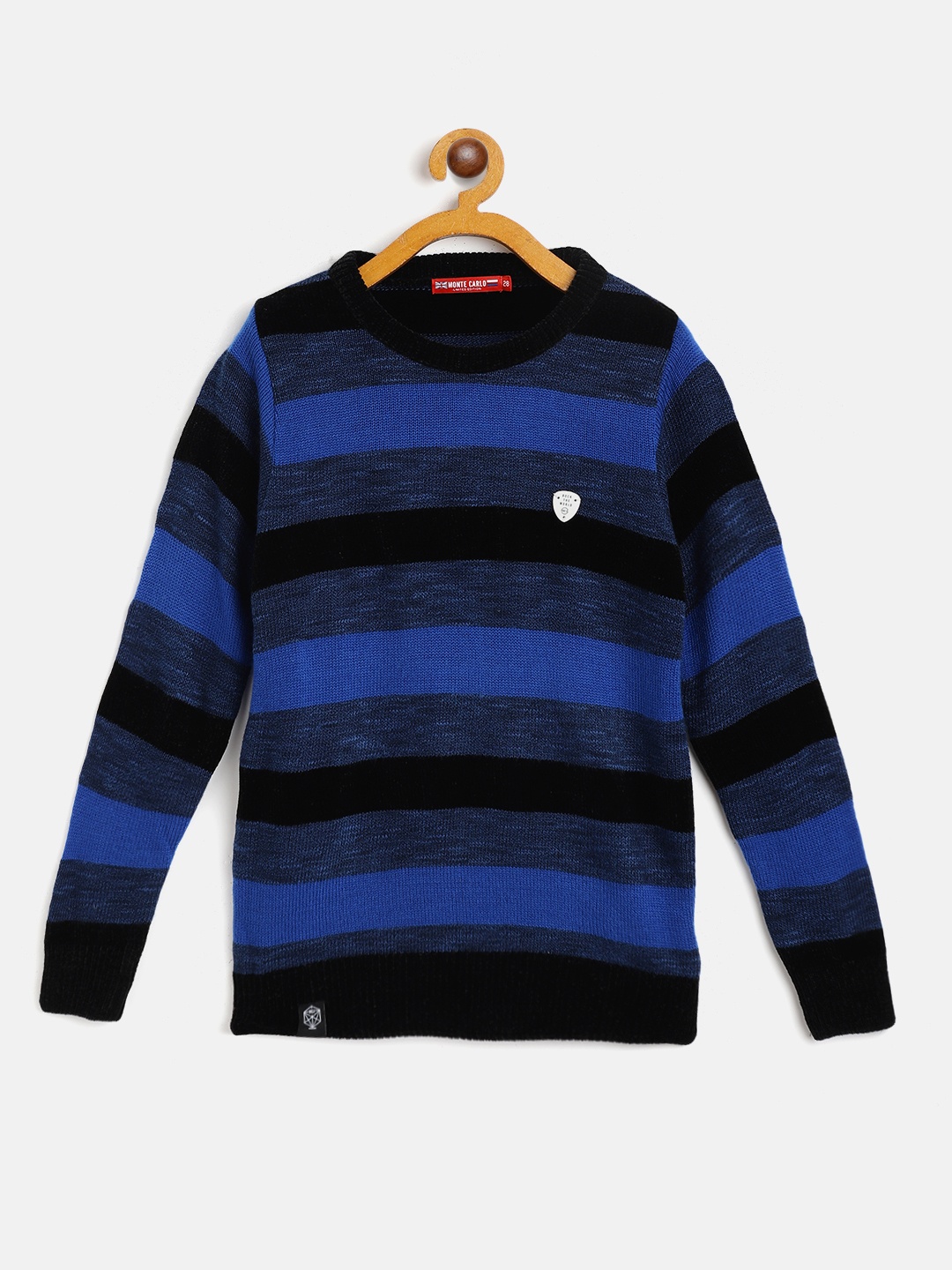 

Monte Carlo Boys Blue & Black Striped Pullover