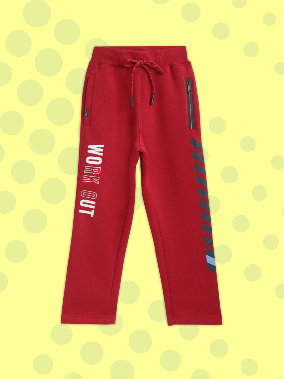 

Monte Carlo Boys Red Solid Track Pants