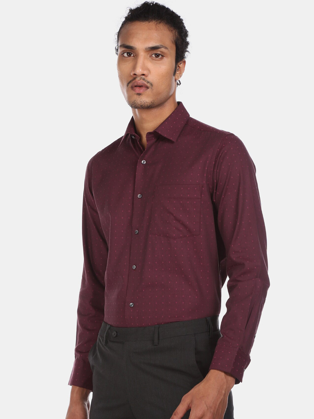 

Arrow Men Red Printed Casual Shirt