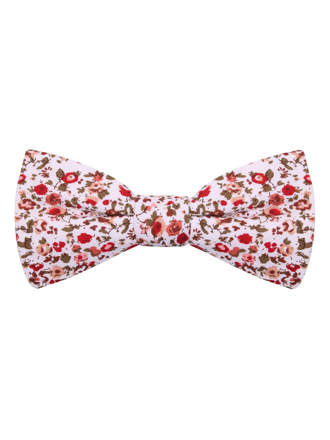 

PELUCHE Men White & Red Printed Bow Tie