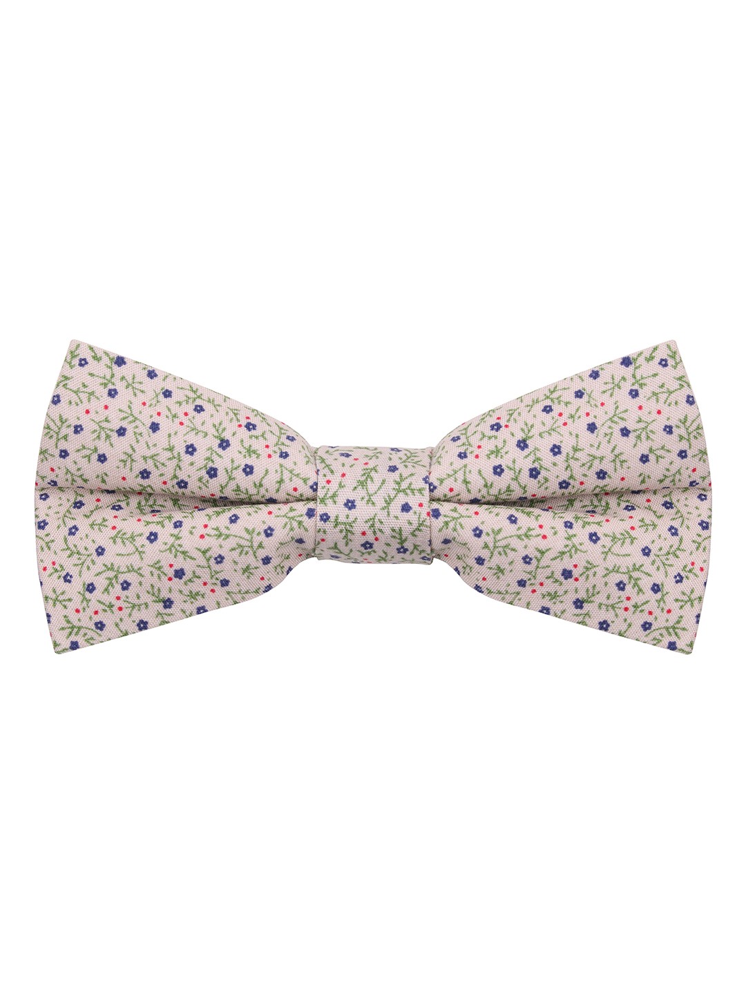 

PELUCHE Men Beige & Blue Printed Bow Tie