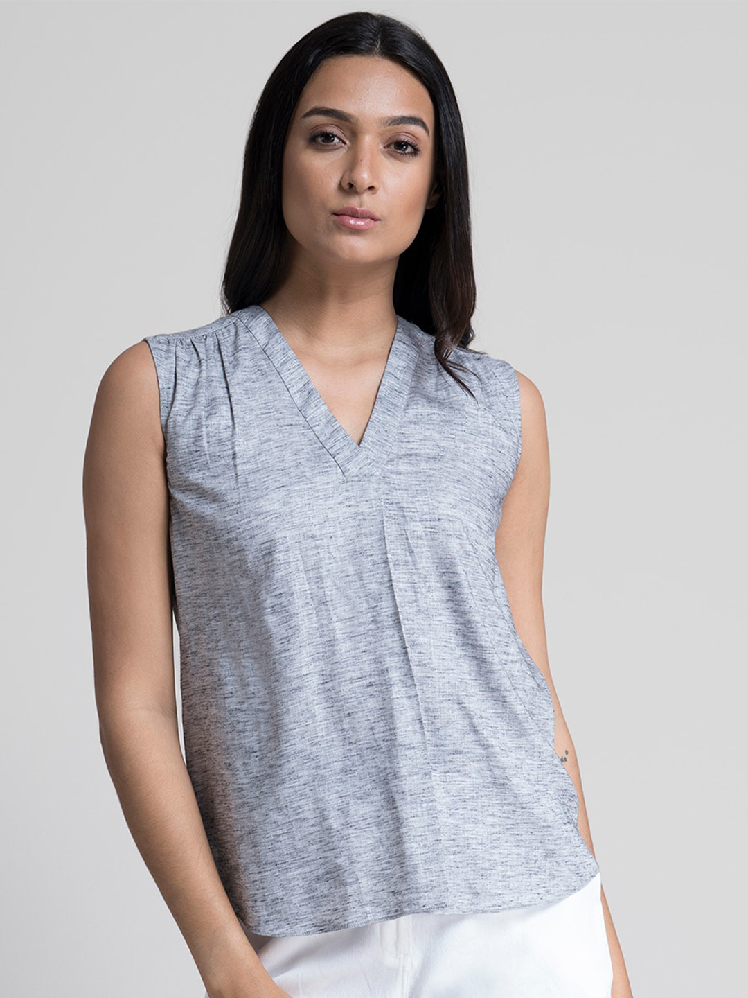 

FableStreet Grey Regular Top