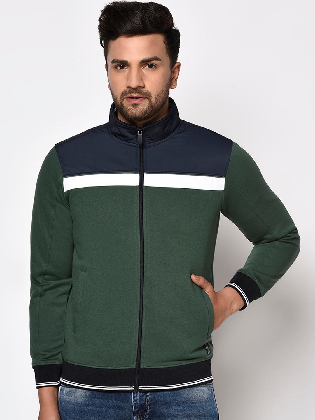 

Octave Men Olive Green Sweatshirt