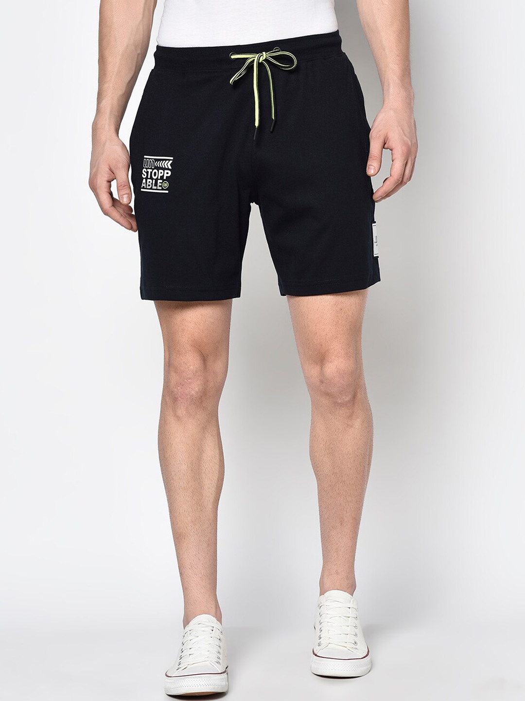 

Octave Men Navy Blue Mid-Rise Regular Shorts