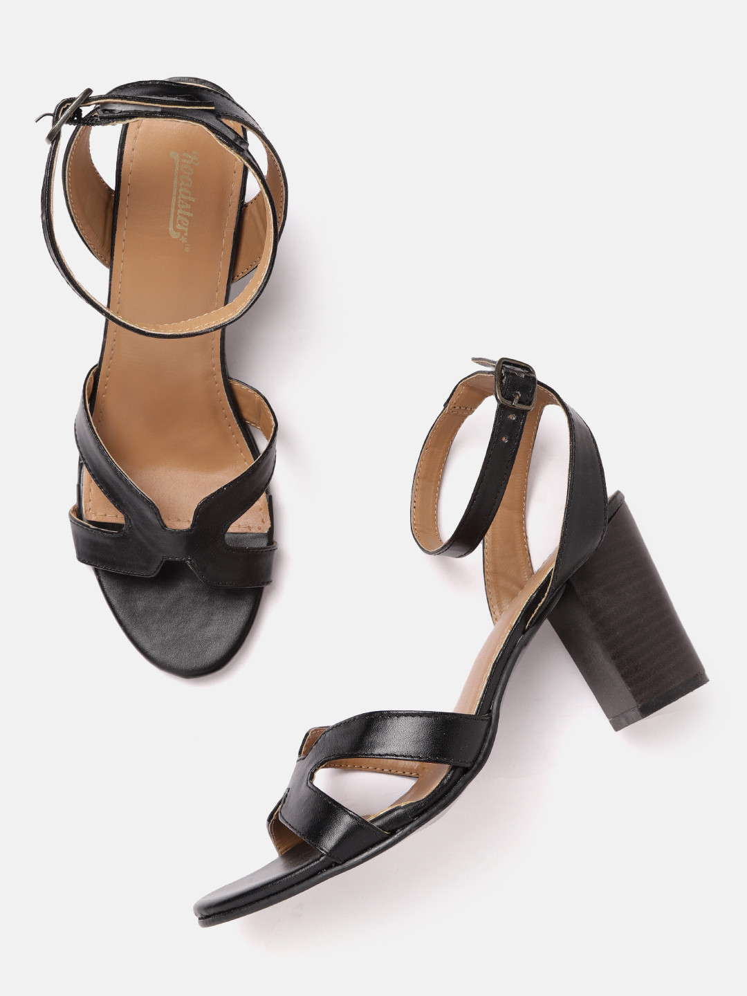 

Roadster Women Black Solid Mid-Top Block Heels
