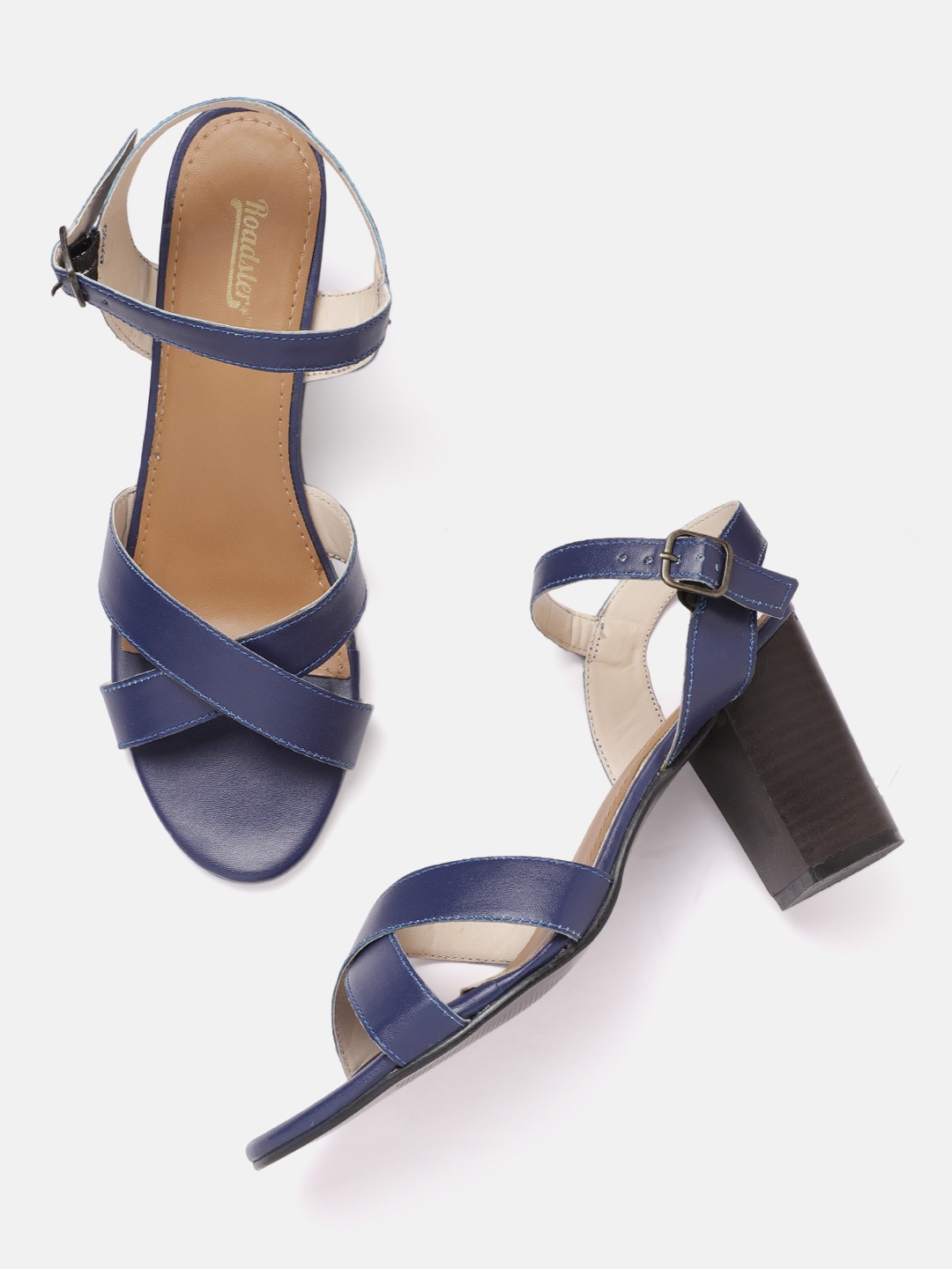

Roadster Navy Blue Block Heels