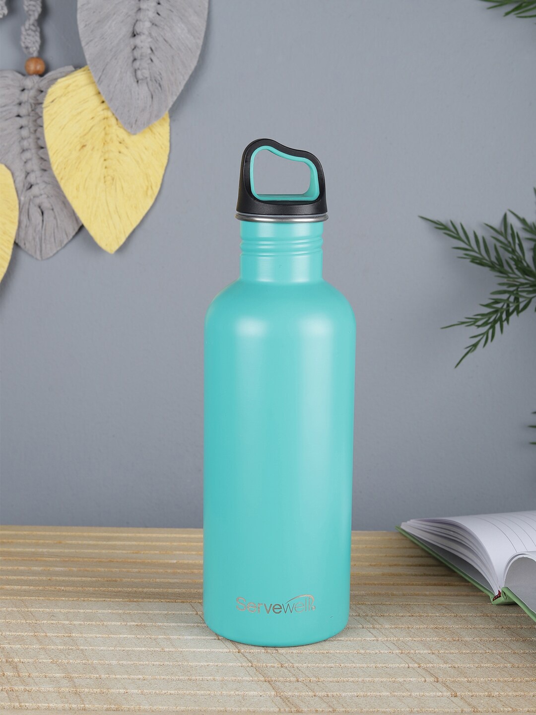 

Servewell Sea Green Solid Stainless Steel Single Wall Water Bottle