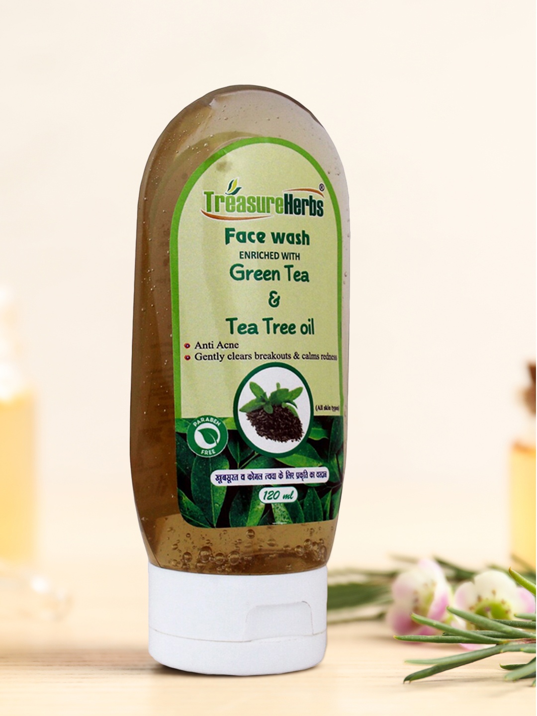 

TreasureHerbs Green Tea and Tea Tree Face Wash