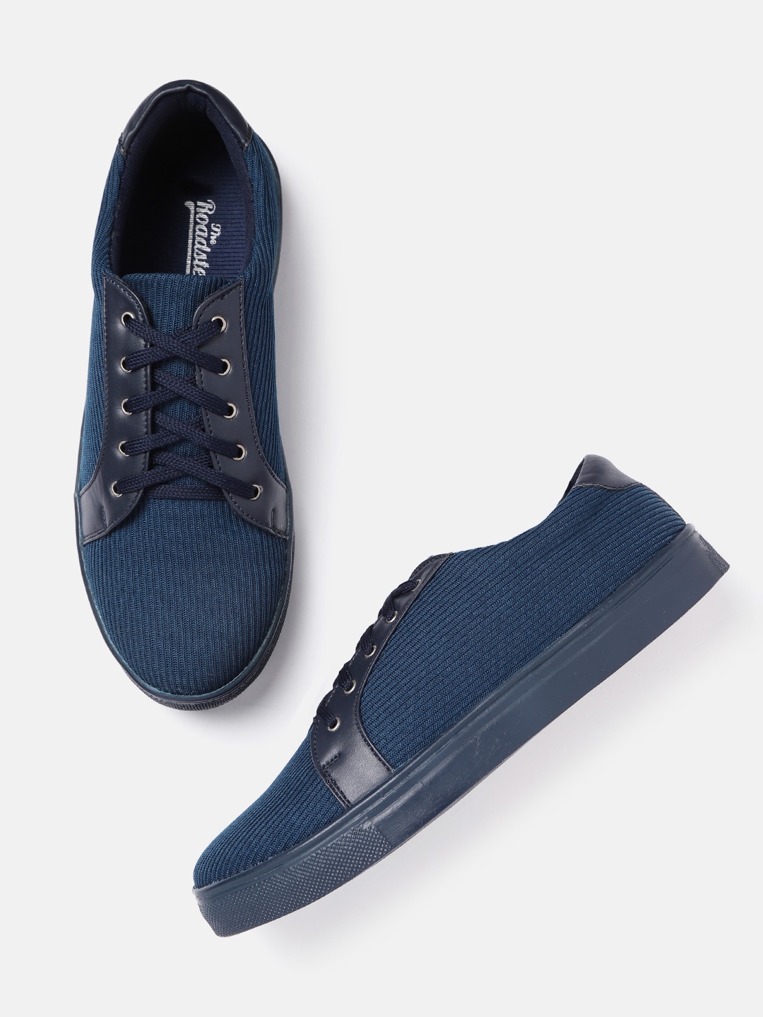 

Roadster Women Navy Blue Woven Design Sneakers