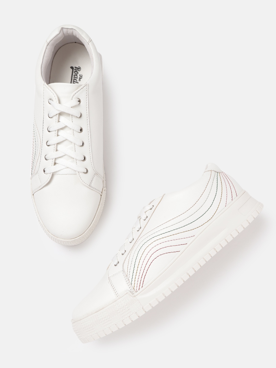 

Roadster Women White Solid Sneakers