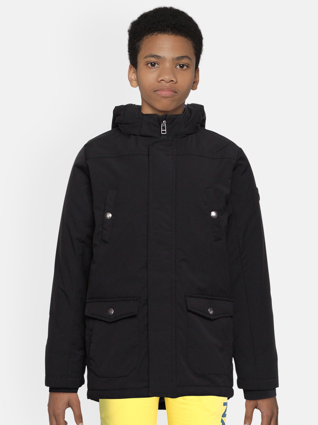 

U.S. Polo Assn. Kids Boys Black Parka Jacket