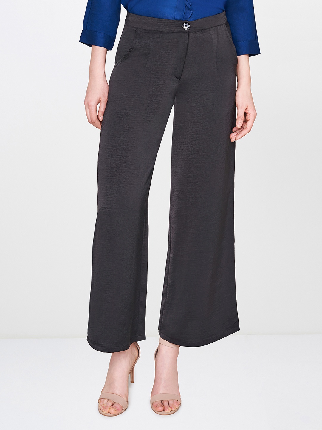 

AND Women Black Easy Wash Trousers