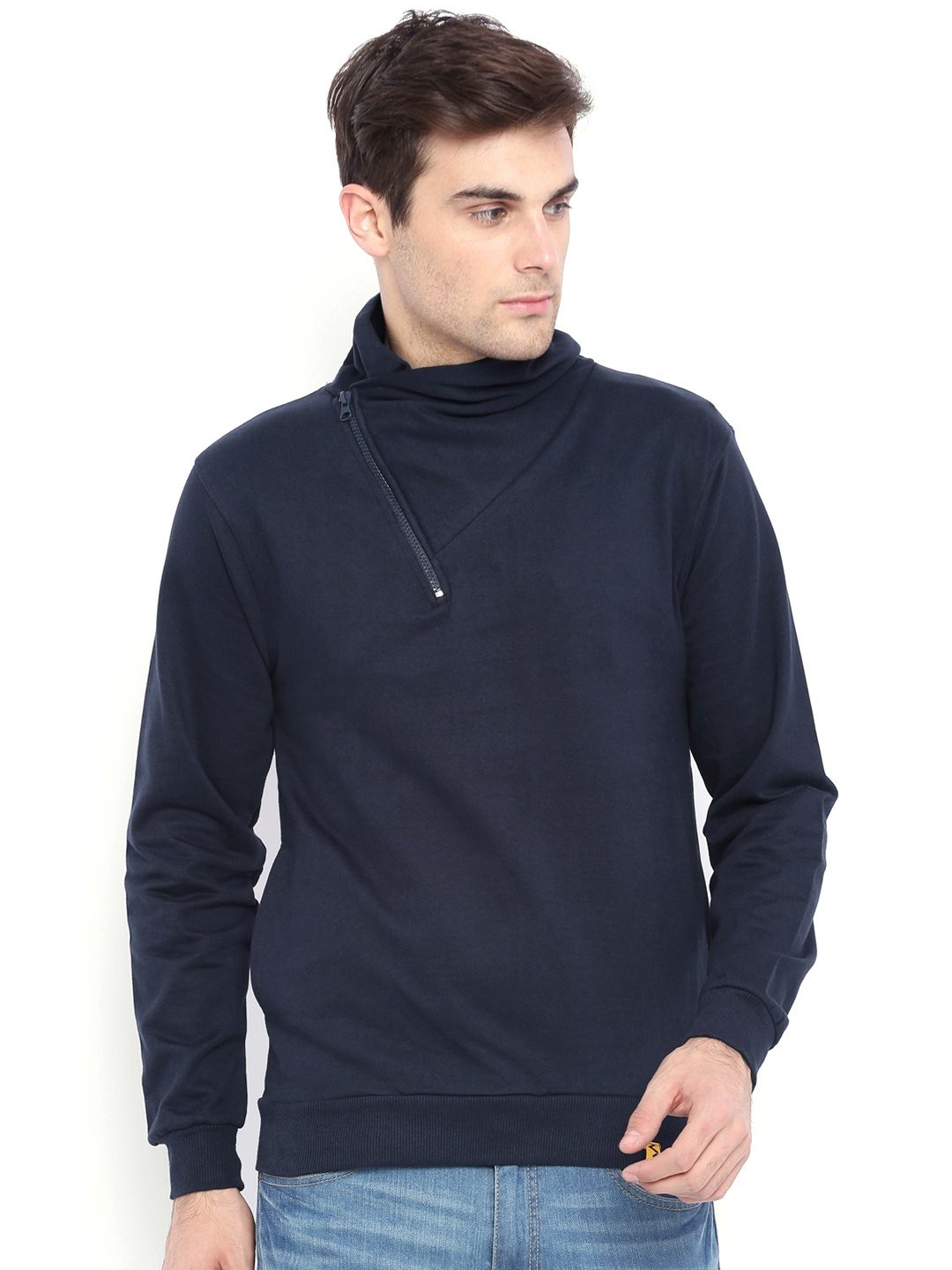 

Campus Sutra Navy Sweatshirt, Navy blue