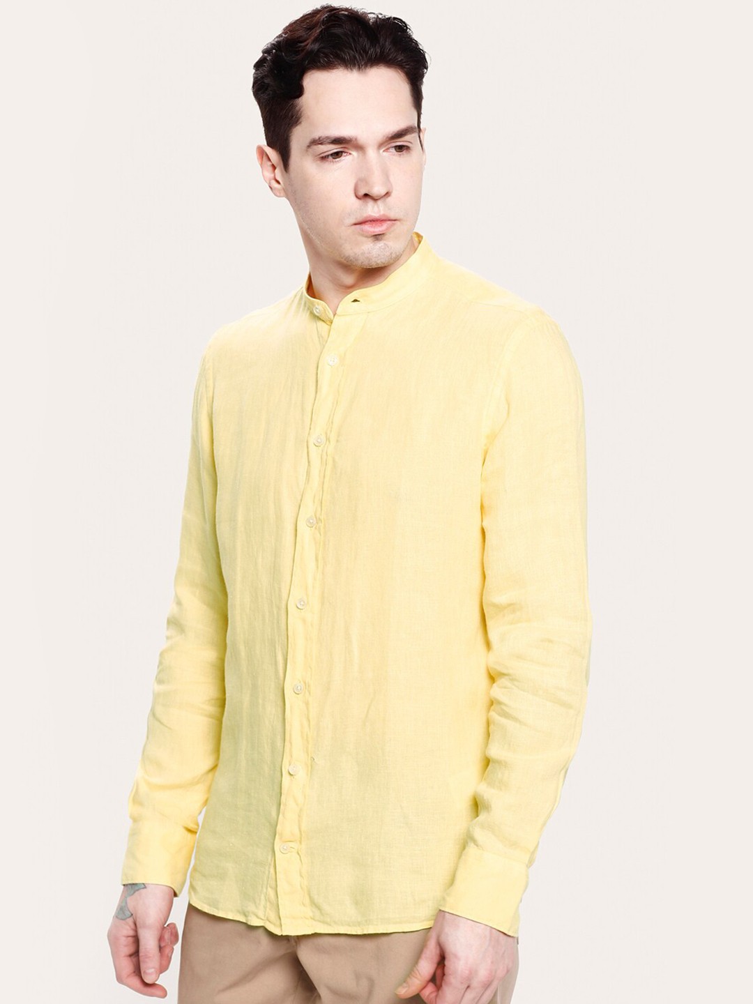 

HACKETT LONDON Men Yellow Casual Shirt